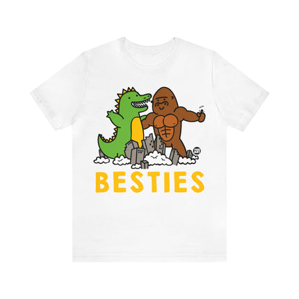 Besties Godzilla and King Kong Unisex Tee