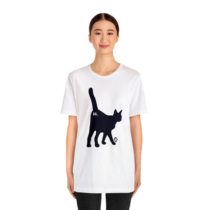 Cat Butt Hi Unisex Short Sleeve Tee