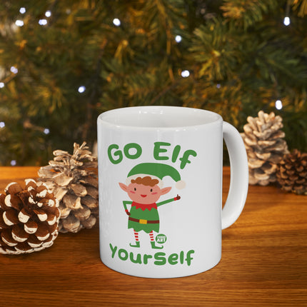 Go Elf Yourself Christmas Ceramic Mug