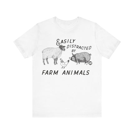 Easily Distracted by Farm Animals Tshirt