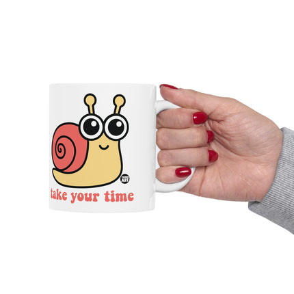 Take It Slow Cute Snail Coffee Mug