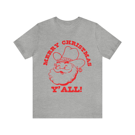 Merry Christmas Ya'll Santa Unisex Tee