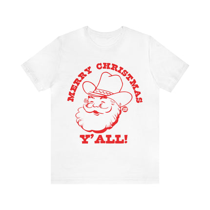 Merry Christmas Ya'll Santa Unisex Tee