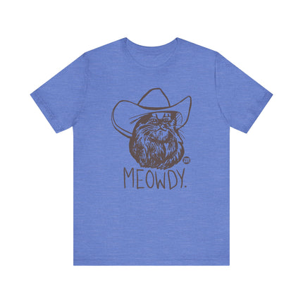 Meowdy Cowboy Cat Tee, Cute Cat Cowboy Tshirt