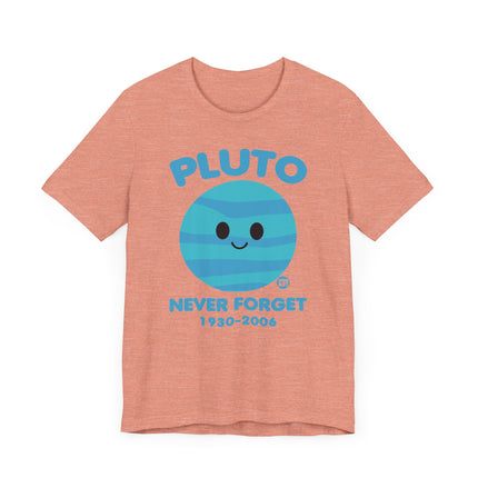 Cute" PLUTO NEVER FORGET" Tee Shirt