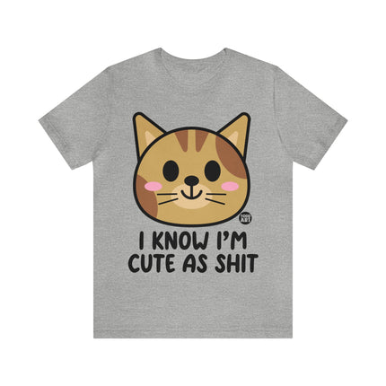 Cute As Shit Cat Unisex Tee