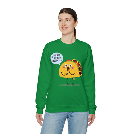 Oh Shit Taco Tuesday Crewneck Sweatshirt