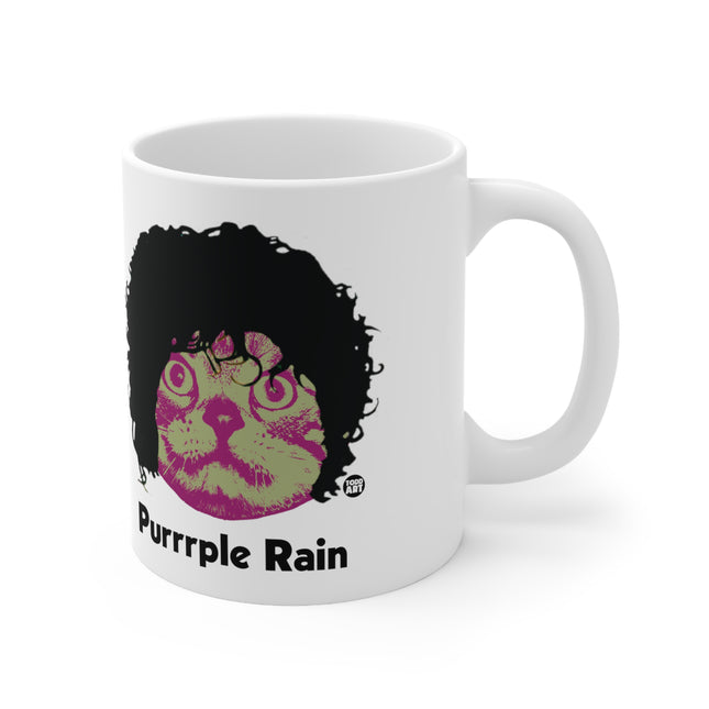 Purrrple Rain Cat Ceramic Mug