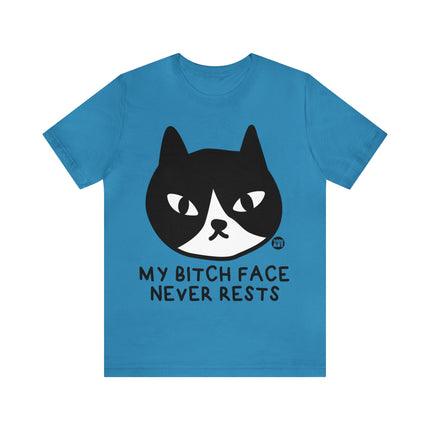 Bitch Face Never Rests Cat Unisex Tee