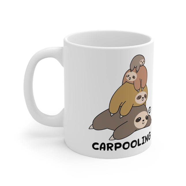 carpooling Sloth Ceramic Mug
