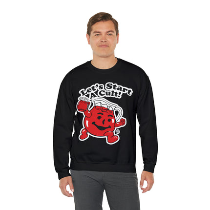 Let's Start a Cult Kool Aid Man Crewneck Sweatshirt