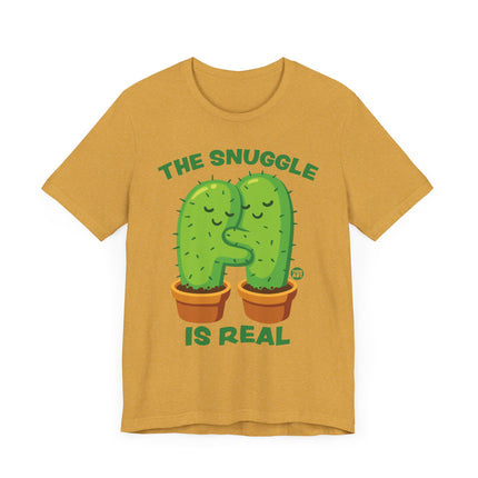 Cute "SNUGGLE IS REAL" Cactus Tee Shirt