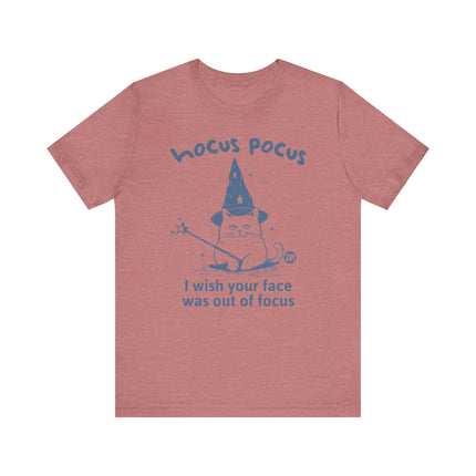 Hocus Pocus Wish Face Out of Focus Cat Tee, Funny Cat Tshirt