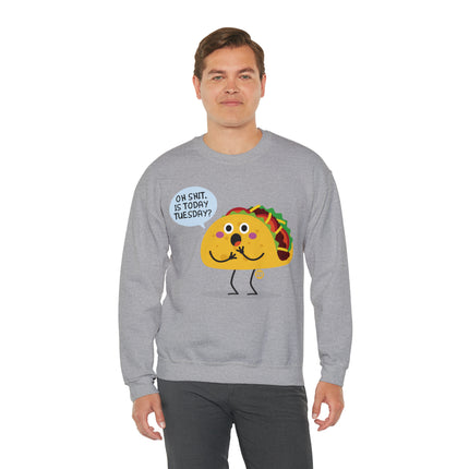 Oh Shit Taco Tuesday Crewneck Sweatshirt