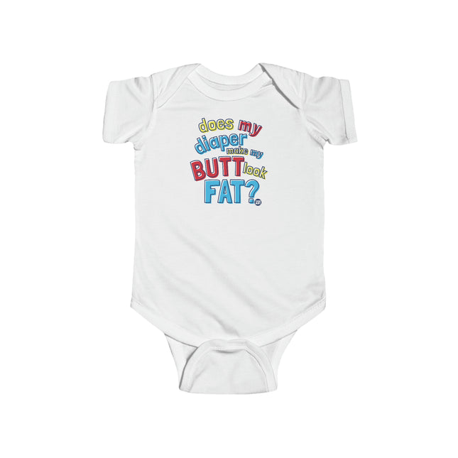 Diaper Look fat Infant Fine Jersey Bodysuit