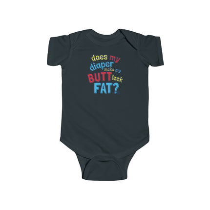 Diaper Look fat Infant Fine Jersey Bodysuit