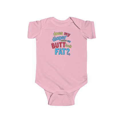 Diaper Look fat Infant Fine Jersey Bodysuit