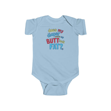 Diaper Look fat Infant Fine Jersey Bodysuit