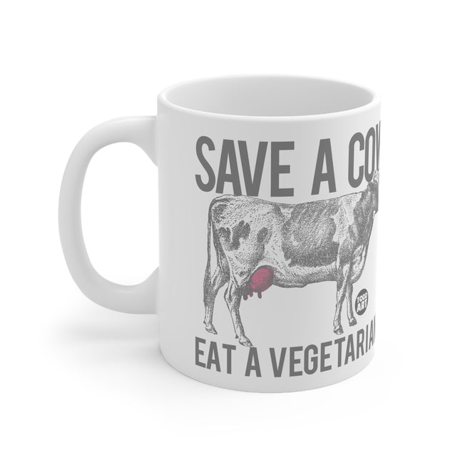 Save Cow Eat Vegetarian Ceramic Mug
