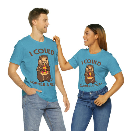 Gopher a Pizza Unisex Short Sleeve Tee