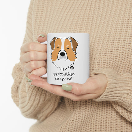 Dog Breeds Australian Shepard Ceramic Mug