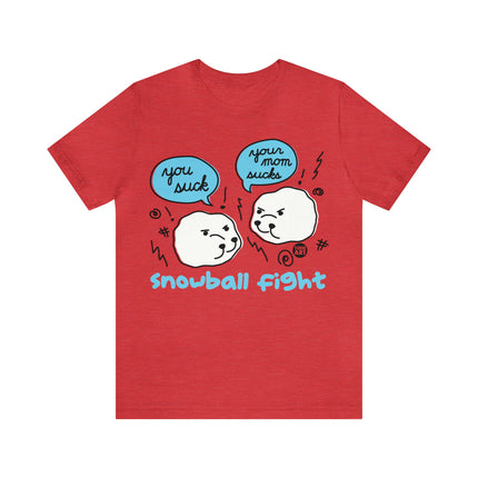 Snowball Fight Unisex Short Sleeve Tee