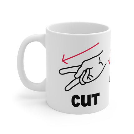 Cut it Out Ceramic Mug