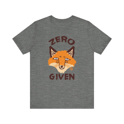 Funny "No Fox Given" Graphic Tee