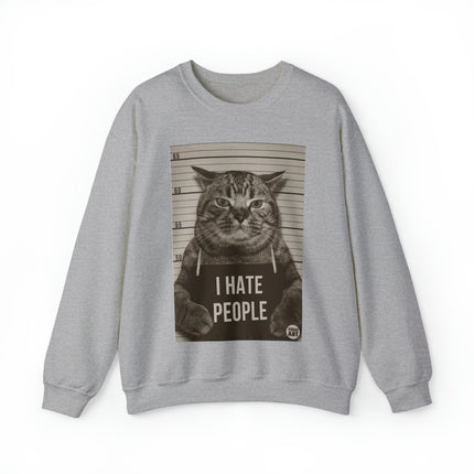 I Hate People Cat Crewneck Sweatshirt