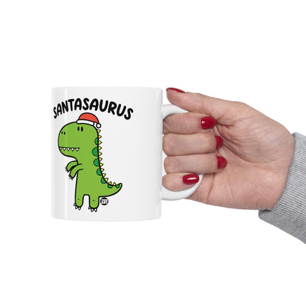 Santasaurus Dinosaur  Christmas Ceramic Mug