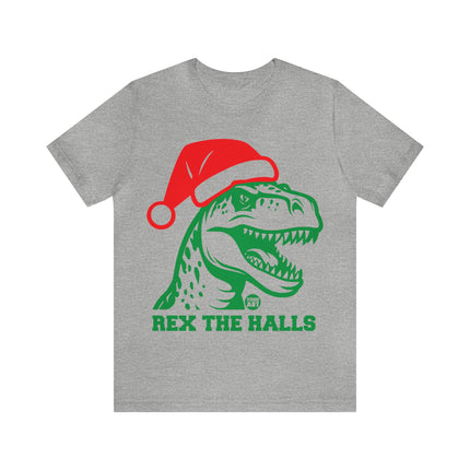 Rex The Halls T-Rex Christmas Unisex Tee