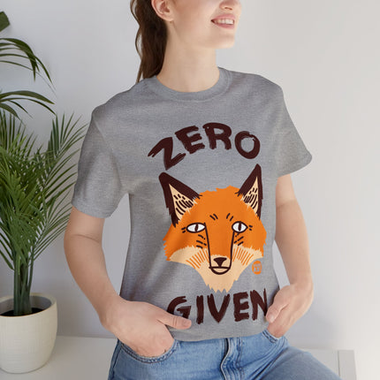 Zero Fox Given Unisex Short Sleeve Tee