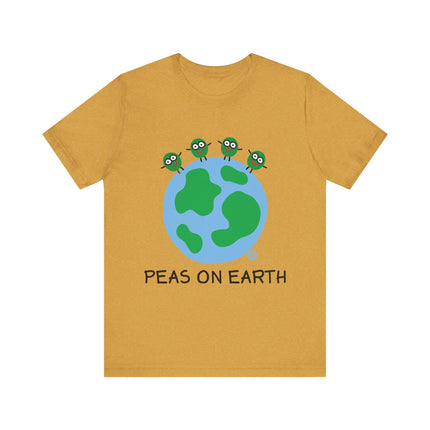 Cute "PEAS ON EARTH" Tee Shirt