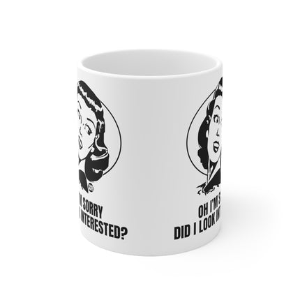 Look Interested Ceramic Mug