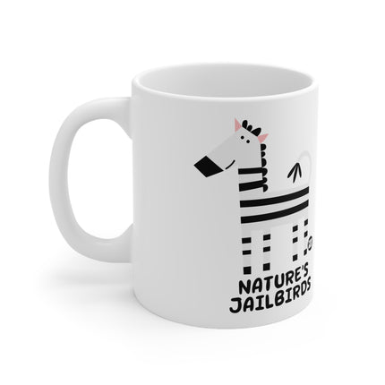 Natures Jailbirds Zebra Ceramic Mug