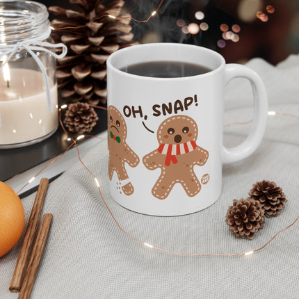 Oh Snap Gingerbread Man Christmas Mug