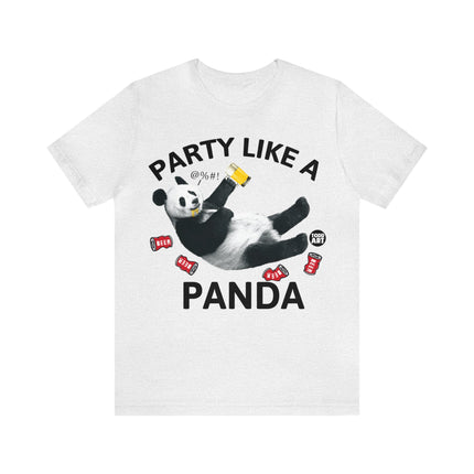 Party Like a Panda Unisex Short Sleeve Tee