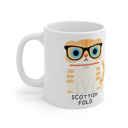 Bow Wow Meow Scottish Fold Ceramic Mug