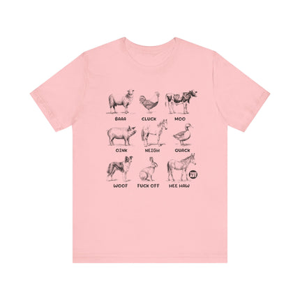 Farm Animal Sounds Adult Humor Tshirt