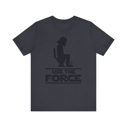 Funny Star Wars "USE THE FORCE" Darth Vader on Toilet Tee Shirt