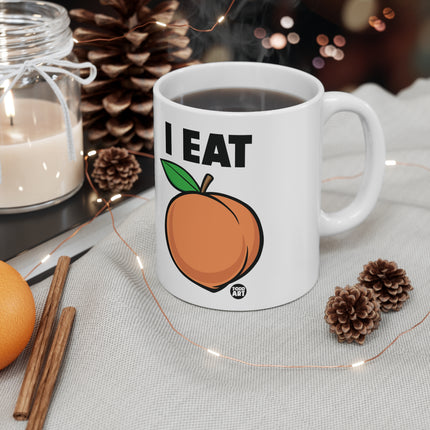 I Eat Ass Peach Ceramic Mug