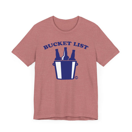 Bucket List Beer Tee, Funny Beer Drinker Tees, Beer Lover Shirt Gift