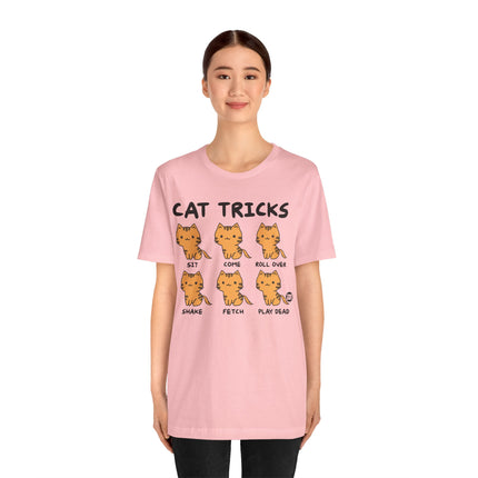 Cat Tricks Tee, Funny Cat Tees, Funny Cat Owner Tshirt