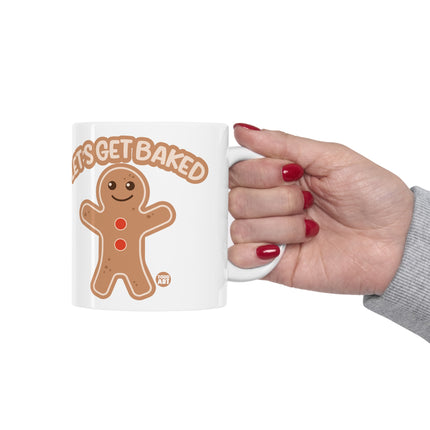 Let's Get Baked Gingerbread Man Christmas Mug