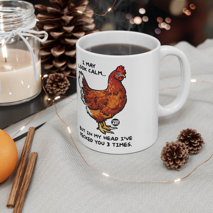 Chicken Peck Ceramic Mug