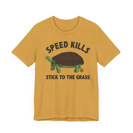 Funny "SPEED KILLS" TURTLE Tee Shirt