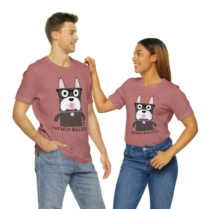 Bow Wow Meow French Bulldog Unisex Tee