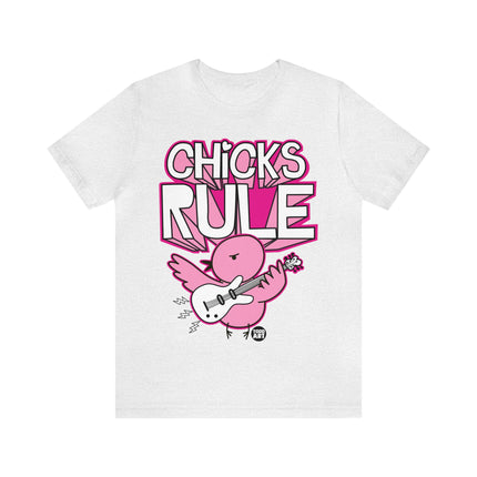 Chicks Rule Guitar Unisex Tee