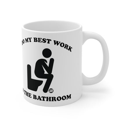 Best Work Bathroom Ceramic Mug