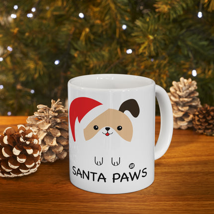 Santa Paws Dog Christmas Ceramic Mug